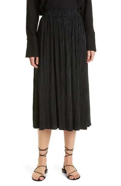 Samsã¸e Samsã¸e Sams?e Sams?e Uma Pleated Midi Skirt In Black