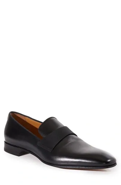 Paul Stuart Heron Patent Leather Loafers In Black