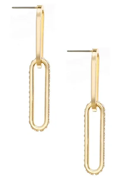 Ettika Link Drop Earrings In Gold