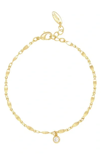 Ettika Crystal Charm Anklet In Gold