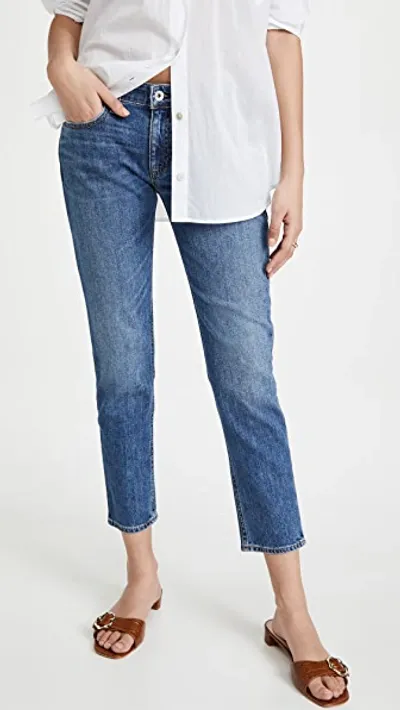 Rag & Bone Dre Low Rise Slim Boyfriend Jeans Julienne