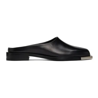 Peter Do Black Metal Square Toe Loafers