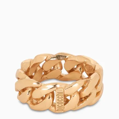 Emanuele Bicocchi Gold Plated Sterling Silver 925 Ring In Metal