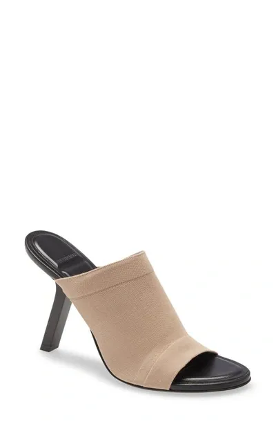 Balenciaga Stretch-knit Mules In Beige