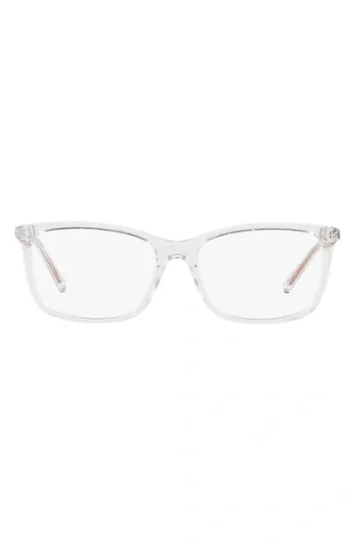 Michael Kors 52mm Square Optical Glasses In Clear