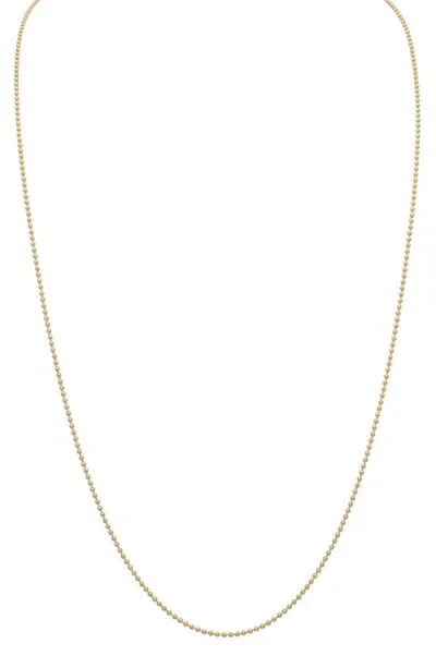 Stephanie Windsor Baby Ball Chain Necklace In Yellow Gold