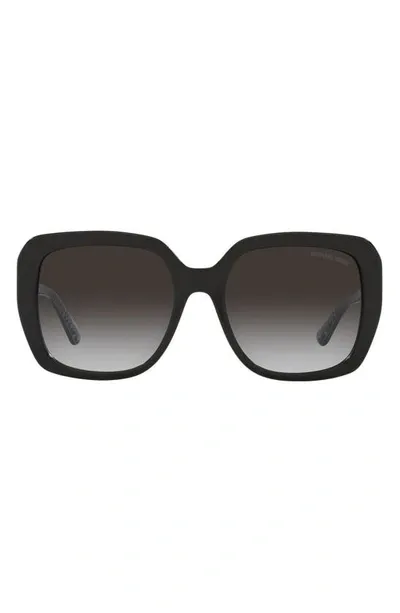 Michael Kors 55mm Square Sunglasses In Black,grey