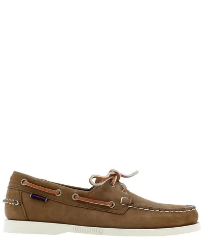 Sebago Docksides Brown Tan Leather Loafer