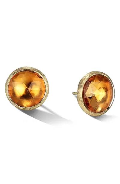 Marco Bicego 18k Yellow Gold Jaipur Color Citrine Quartz Large Stud Earrings