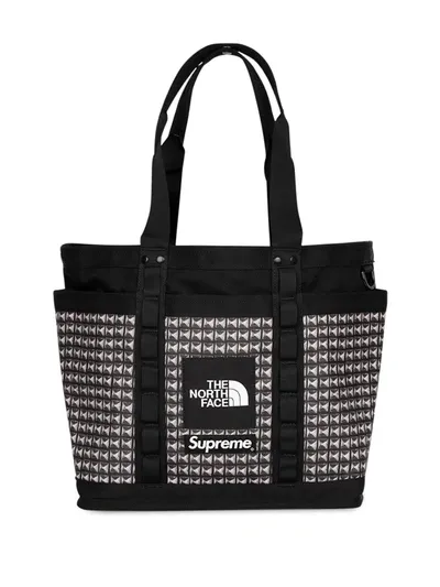 Supreme X The North Face Studded Explore Utility Tote Bag In Black