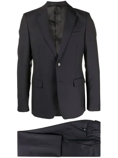 Prada Single-breasted Virgin Wool-blend Suit In Blau