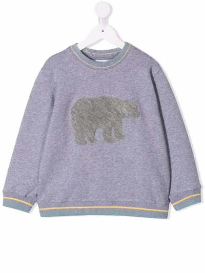 Knot Kids' Urso Polar Flocked Sweatshirt In Grey