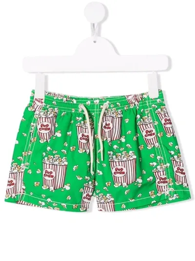 Mc2 Saint Barth Jean Popcorn Mood Swim Shorts In Grün