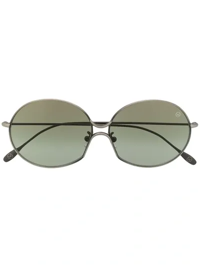 Cutler And Gross Kingsman Round-frame Sunglasses In Grau