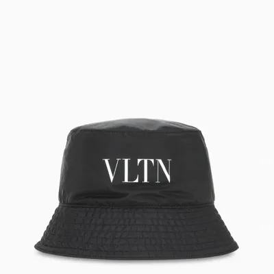 Valentino Garavani Black Nylon Vltn Bucket Hat