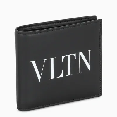 Valentino Garavani Black Vltn Bi-fold Wallet