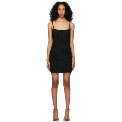 Givenchy Wool-blend Guipure Lace Mini Dress In Black