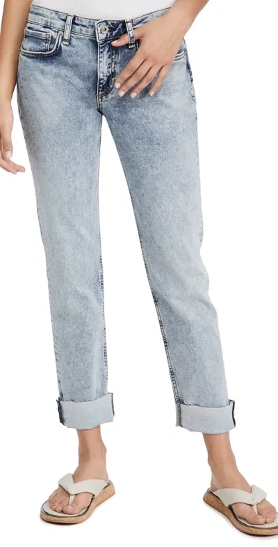 Rag & Bone Dre Low-rise Slim Boyfriend Jeans In Malverne