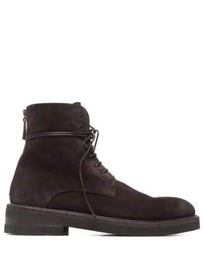 Marsèll Ankle Lace-up Fastening Boots In Brown