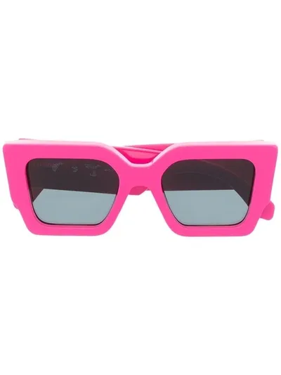 Off-white Catalina Pink Sunglasses With Logo In Fuchsia