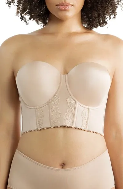 Parfait Elissa Underwire Strapless Bustier Bra In Nude