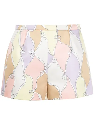 Emilio Pucci Losanghe Print Shorts In 紫色