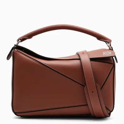 Loewe Tan Medium Puzzle Bag In Brown