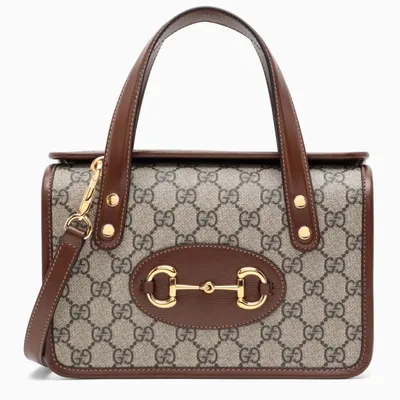 Gucci Brown Small Horsebit 1955 Handbag In Multicolor