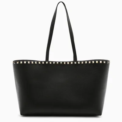 Valentino Garavani Black Tote Bag With Studs