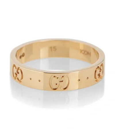 Gucci Icon Gg-engraved 18kt Gold Ring