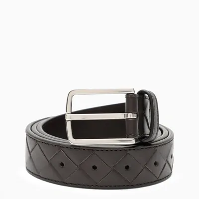 Bottega Veneta Fondant Maxi Woven Belt In Brown