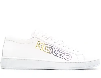 Kenzo Sneakers In White Leather