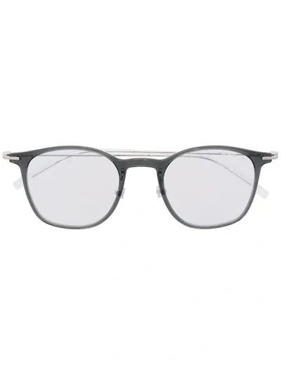 Montblanc Rectangle-frame Glasses In Silber