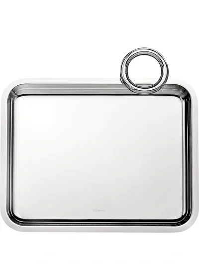 Christofle Vertigo 20cm X 16cm Silver-plated 1-handle Tray