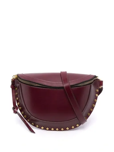 Isabel Marant Skano Leather Belt Bag In Rot