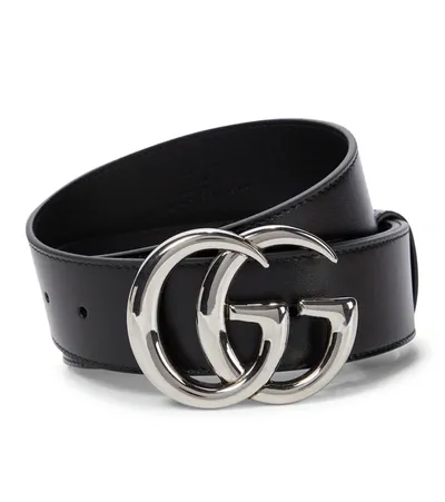 Gucci Gg Marmont Belt In Black