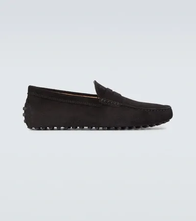 Tod's Gommino Driving Shoes In Black