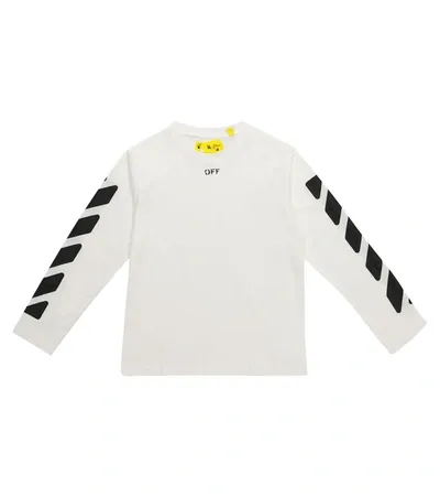 Off-white Boys White Kids Marker Graphic-print Cotton-jersey T-shirt 4-10 Years 8 Years