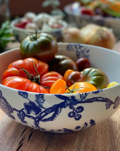 Caskata Arcadia Blue Vegetable Serving Bowl, 11.5"