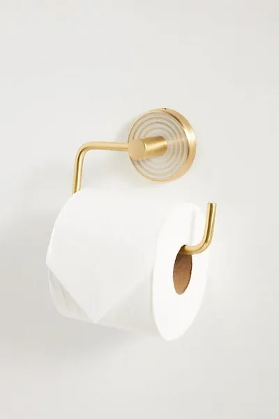 Anthropologie Ruth Toilet Paper Holder In White