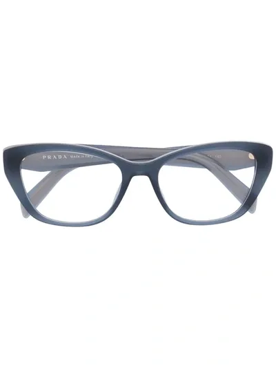 Prada Cat-eye Frame Glasses In Blue