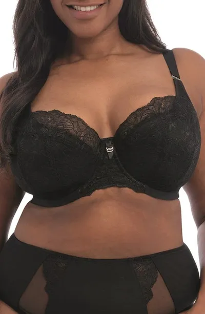 Elomi Brianna Underwire Padded Half Cup Bra In Black