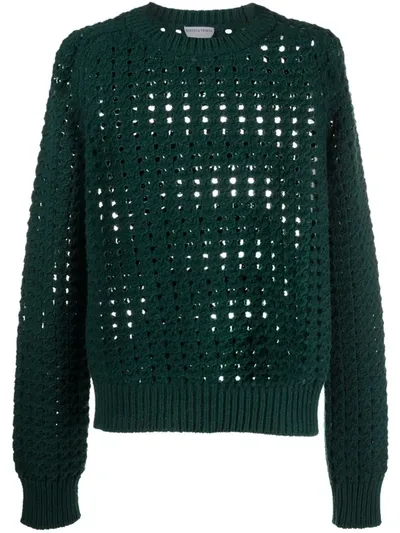 Bottega Veneta Dark Green Crewneck Pullover