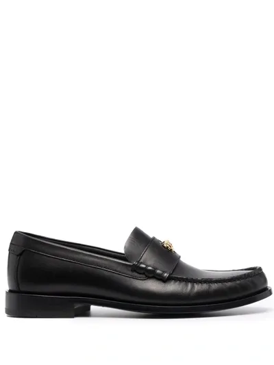 Versace Moccasins In Black