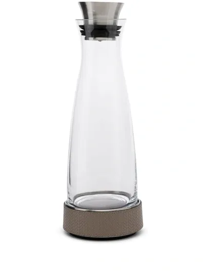 Pinetti Leather-trim Water Bottle In Nude