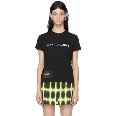 Marc Jacobs The Logo-print Cotton T-shirt In Black