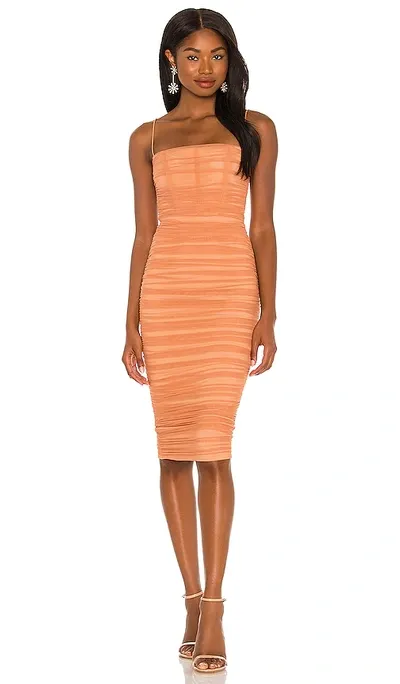 Nookie Mecca Midi Dress In Tan