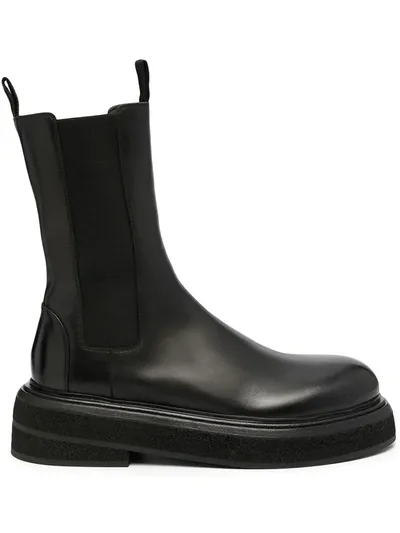 Marsèll Elasticated Side-panel Boots In Black