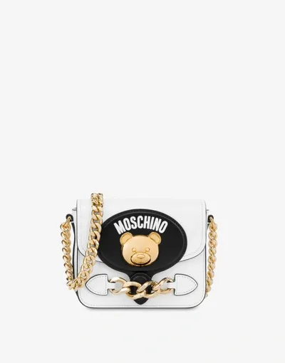 Moschino Teddy Stud Shoulder Bag In Black