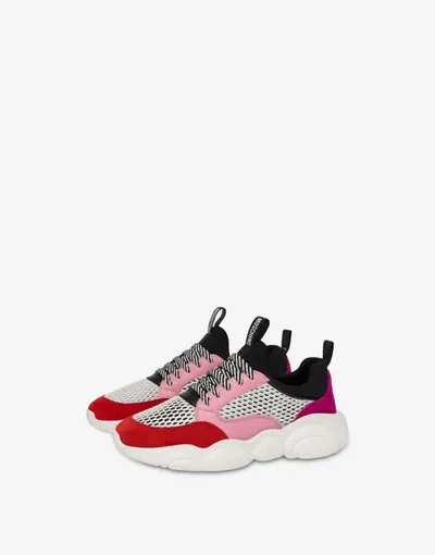 Moschino Teddy Shoes Sneakers In Fuchsia